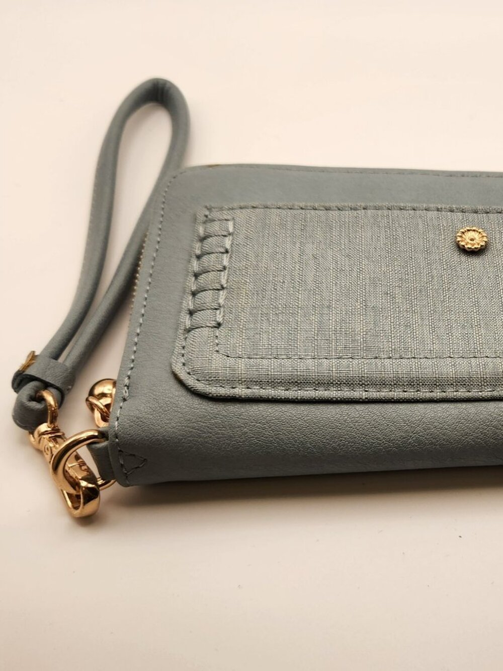 Lauren Conrad Wallet wristlet seafoam green PVC NWD **